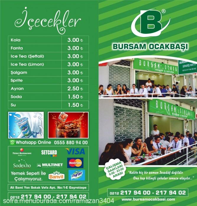 Bursam Ocakbaşı, Mecidiyeköy Menü Fotoğrafı