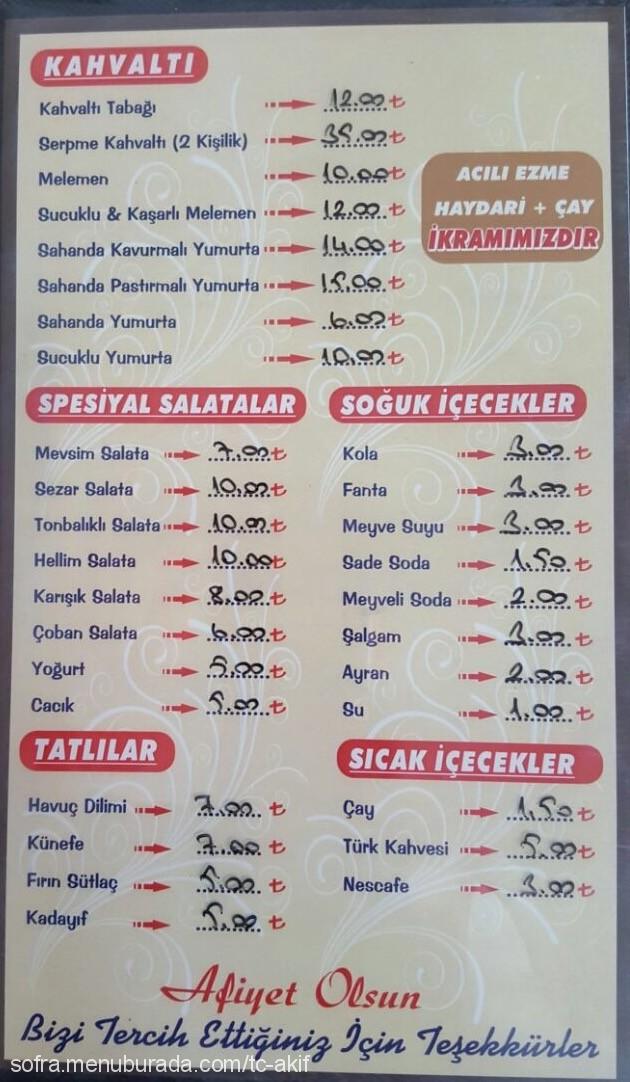 Deniz Cafe Restaurant Osman Ustanın Yeri, Yenidoğan Menü Fotoğrafı