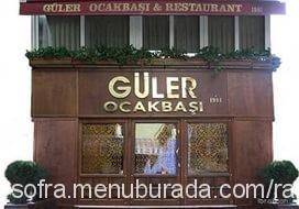 Güler Ocakbaşı, Zincirlikuyu Menü Fotoğrafı