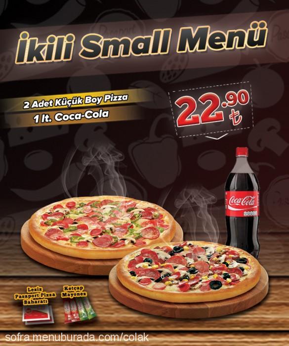 Pasaport Pizza, Kemeraltı Menü Fotoğrafı