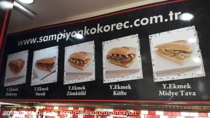 Şampiyon Kokoreç, Beylikdüzü Menü Fotoğrafı