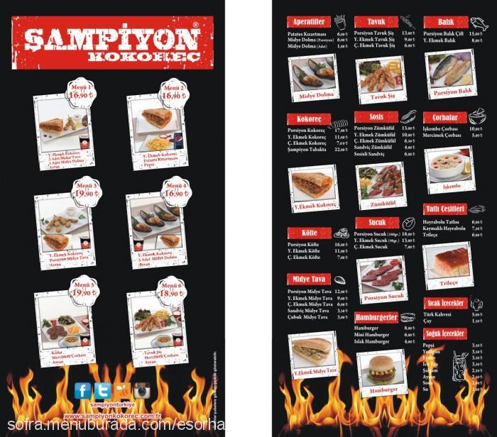 Şampiyon Kokoreç, Ümitköy Menü Fotoğrafı