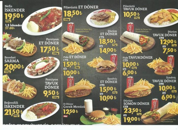 Bereket Döner, İkitelli (Petrol Ofisi) Menü Fotoğrafı