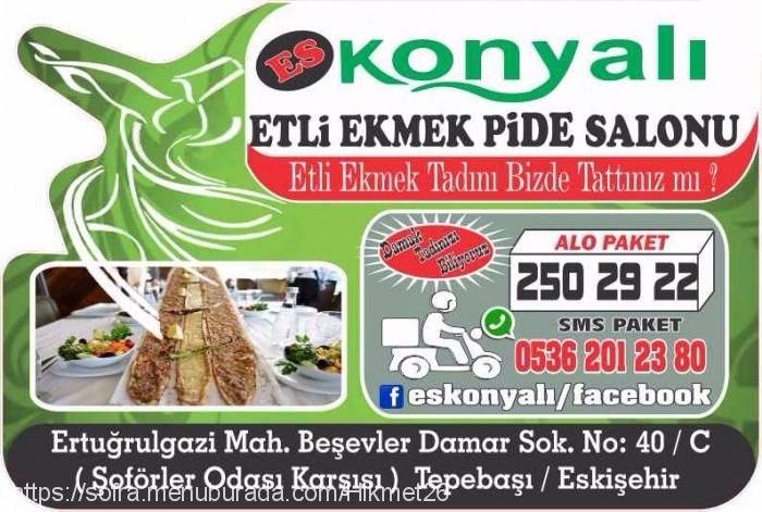 Es Konyali Etli Ekmek Salonu, Ertuğrulgazi Menü Fotoğrafı