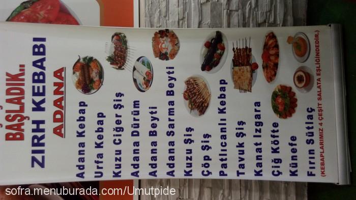 Umut Pide Döner, Dikkaldırım Menü Fotoğrafı