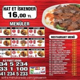 Hat Döner Adana, Turgut Özal Bulvarı  Menü Fotoğrafı Orta
