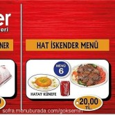 Hat Döner Adana, Turgut Özal Bulvarı  Menü Fotoğrafı Orta