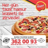 Pasaport Pizza Yıldırım  Bursa, Millet  Menü Fotoğrafı Orta