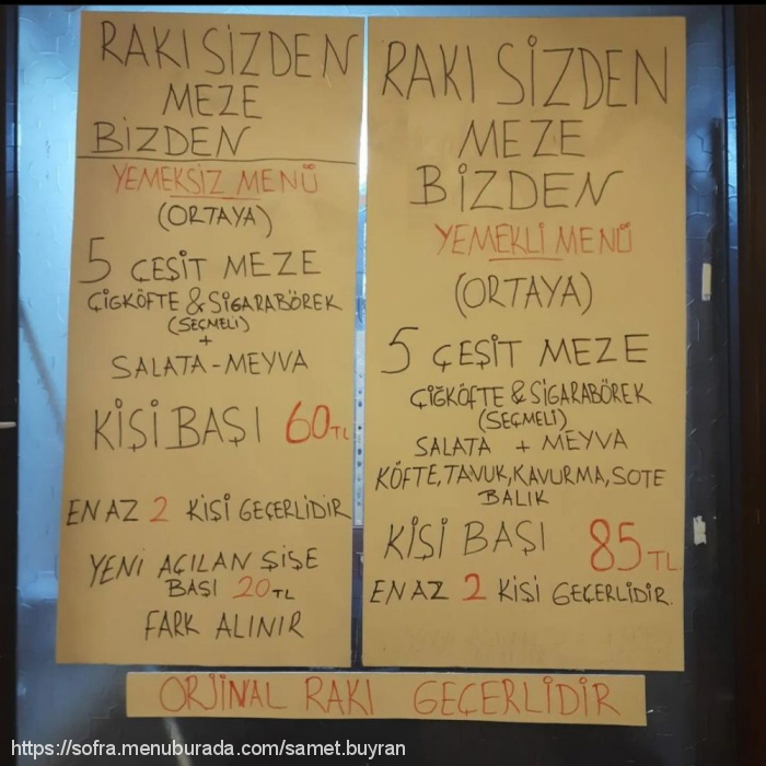 Aşiyan Restoran, Tepebaşı Menü Fotoğrafı