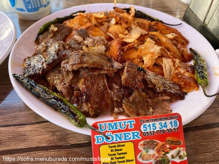 Umut Döner Tantuni, Erdemli Merkez Menü Fotoğrafı