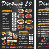 Dürümcü 80, Bağlık  Menü Fotoğrafı Orta