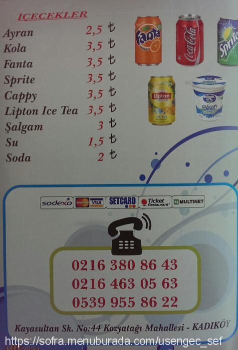 Başak Döner, Kazaker Menü Fotoğrafı