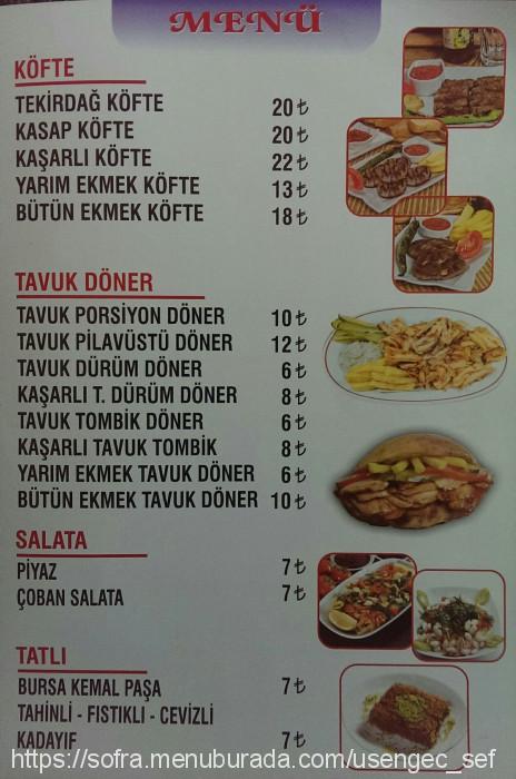Başak Döner, Kazaker Menü Fotoğrafı