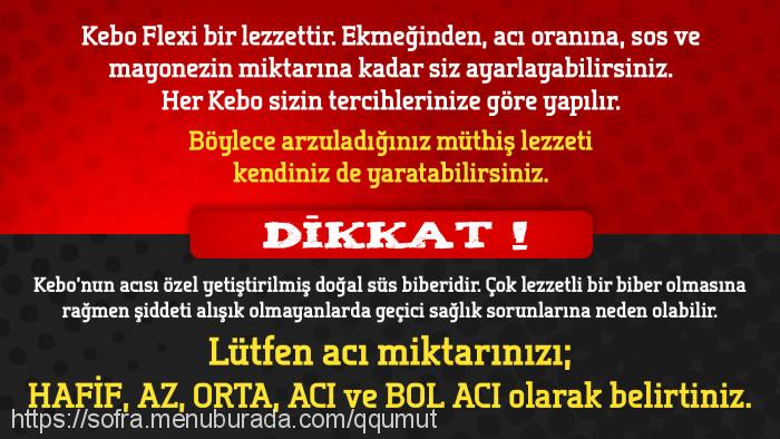 Kebo, Mahfesığmaz Menü Fotoğrafı
