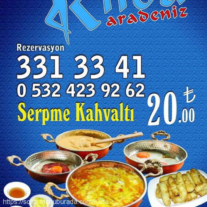 Klida Karadeniz, Yenişehir Menü Fotoğrafı