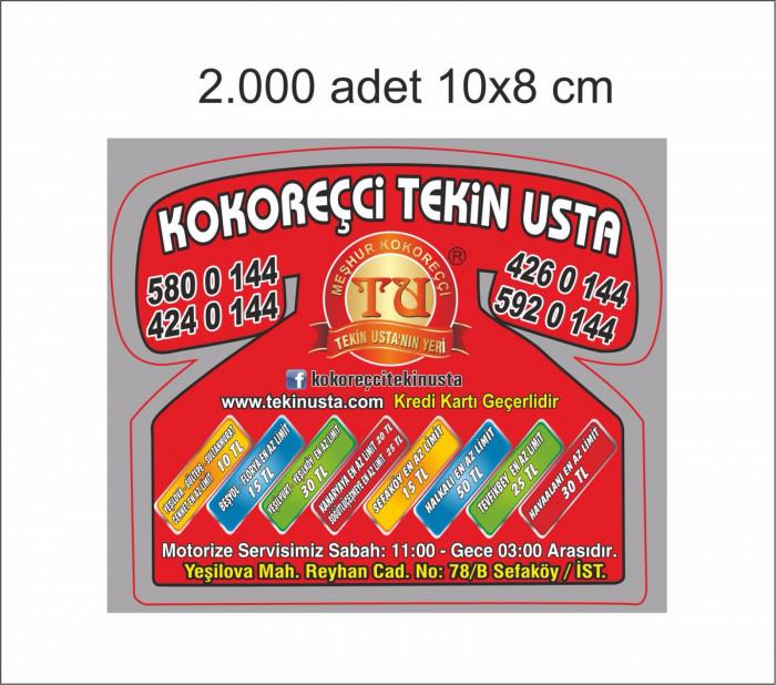 Kokoreççi Tekin Usta, Yeşilova Menü Fotoğrafı