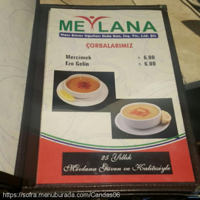 Mevlana Pide, Etimesgut Menü Fotoğrafı