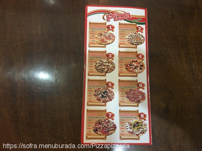 Pizza Pizzeria, Donanmacı Menü Fotoğrafı