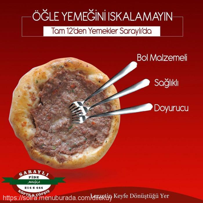 Saraylı Pide, Muslihittin Menü Fotoğrafı