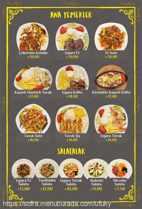 Vanilla Cafe, Cumhuriyet Menü Fotoğrafı