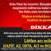 Kebo, Tunalı Hilmi  Menü Fotoğrafı Orta