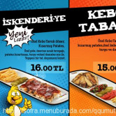 Kebo, Tunalı Hilmi  Menü Fotoğrafı Orta