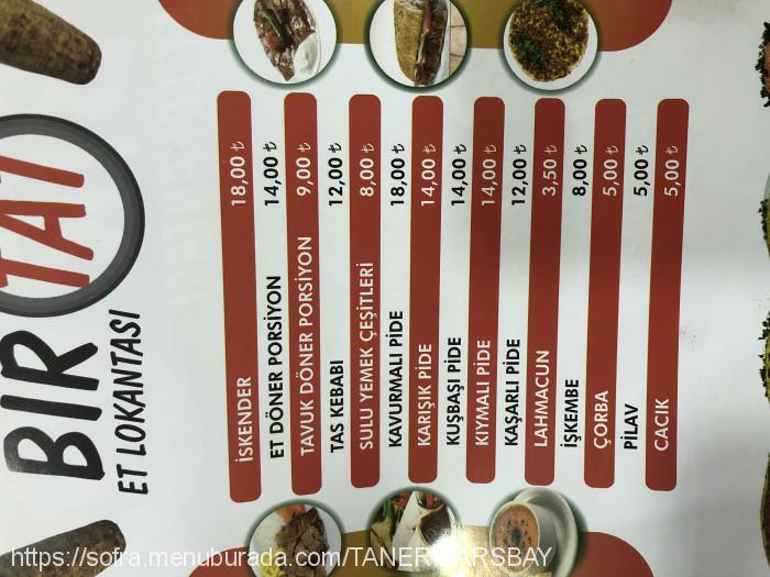 Birtat Et Lokantası, Aydınlı Menü Fotoğrafı