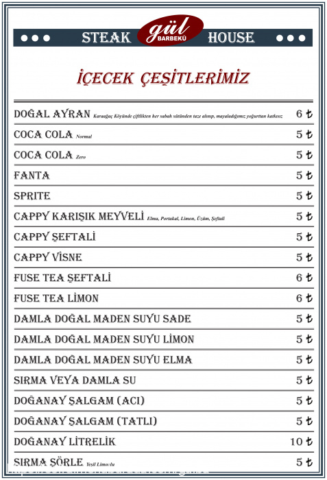 Gül Barbekü, Beylikdüzü Merkez Menü Fotoğrafı