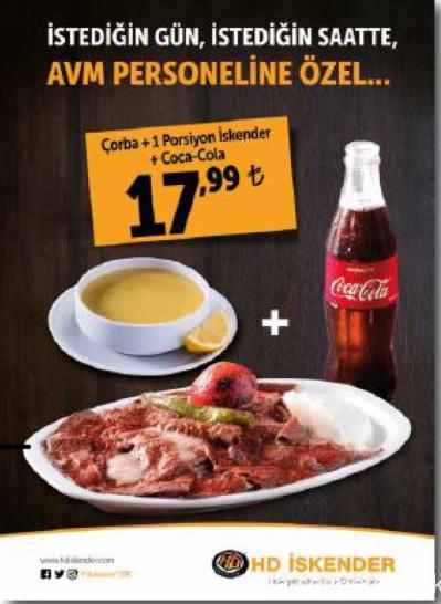 HD İskender, Gebze (Gebze Center AVM) Menü Fotoğrafı