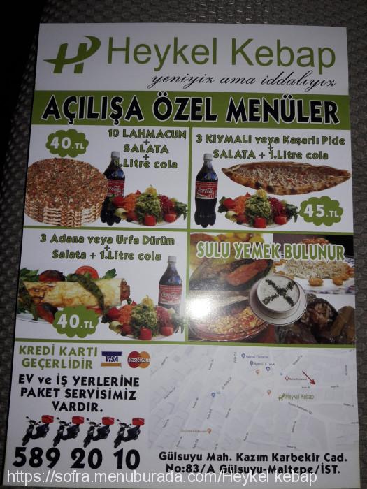 Heykel Kebap, Gülensu Menü Fotoğrafı