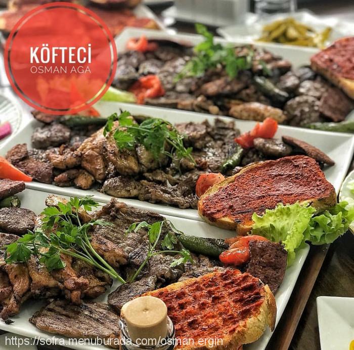 Köfteci Osman Aga, Celaliye Menü Fotoğrafı