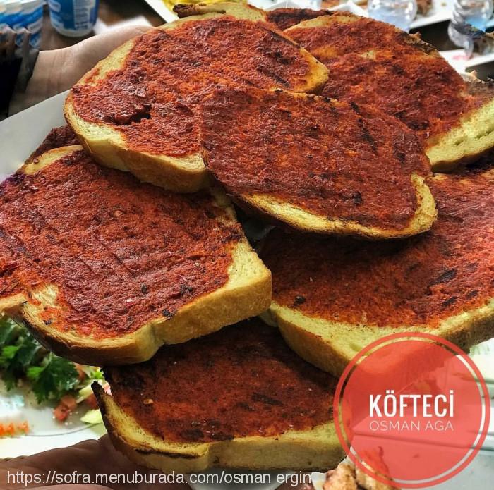 Köfteci Osman Aga, Celaliye Menü Fotoğrafı