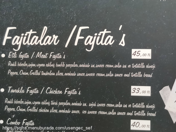 Medcezir Cafe, Postane Menü Fotoğrafı
