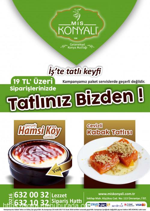 Mis Konyalı Etli Ekmek, İnkılap Menü Fotoğrafı
