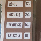 Köfteci Muammer Usta, İçerenköy Merkez  Menü Fotoğrafı Orta