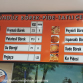 Ulas Gündüz Börek, Yeni Çamlıca  Menü Fotoğrafı Orta