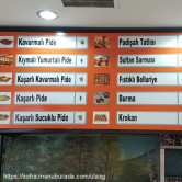Ulas Gündüz Börek, Yeni Çamlıca  Menü Fotoğrafı Orta