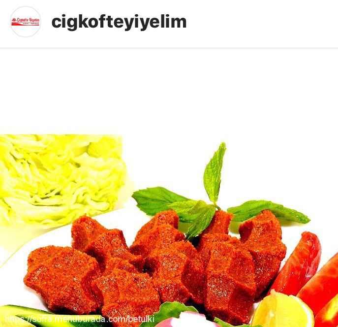 Çiğköfte Yiyelim, Beşiktaş Menü Fotoğrafı