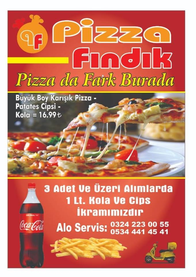 Pizza Fındık, Çağdaşkent Menü Fotoğrafı