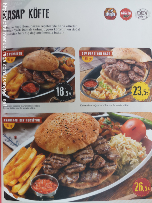 Somunarası, Kadıköy Menü Fotoğrafı