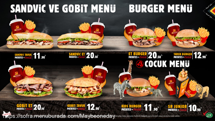 Sr Döner, Namık Kemal Menü Fotoğrafı