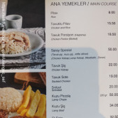 Saray Muhallebicileri, Bahariye  Menü Fotoğrafı Orta