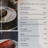 Saray Muhallebicileri, Bahariye  Menü Fotoğrafı Orta
