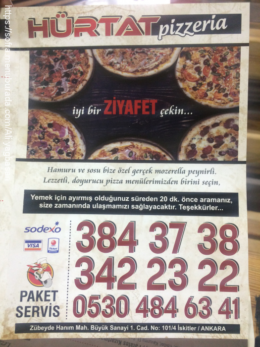 Hürtat, Zübeyde Hanım Menü Fotoğrafı