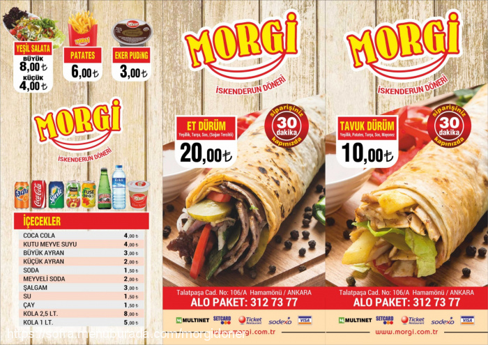 Morgi, Hamamönü Menü Fotoğrafı