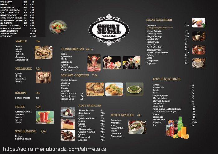 Seval Pastanesi, Burç Menü Fotoğrafı