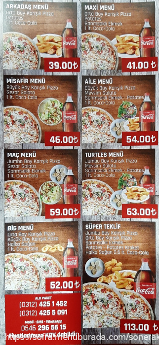 Turtles Pizza, Esat Menü Fotoğrafı