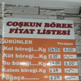 Coşkun Börek Pide Salonu, Kazım Karabekir  Menü Fotoğrafı Orta
