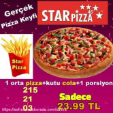Star Pizza, Mimar Sinan  Menü Fotoğrafı Orta