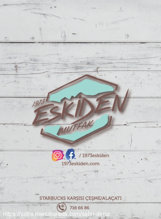 1973 Eskiden Restaurant, Yeni Mecidiye Menü Fotoğrafı